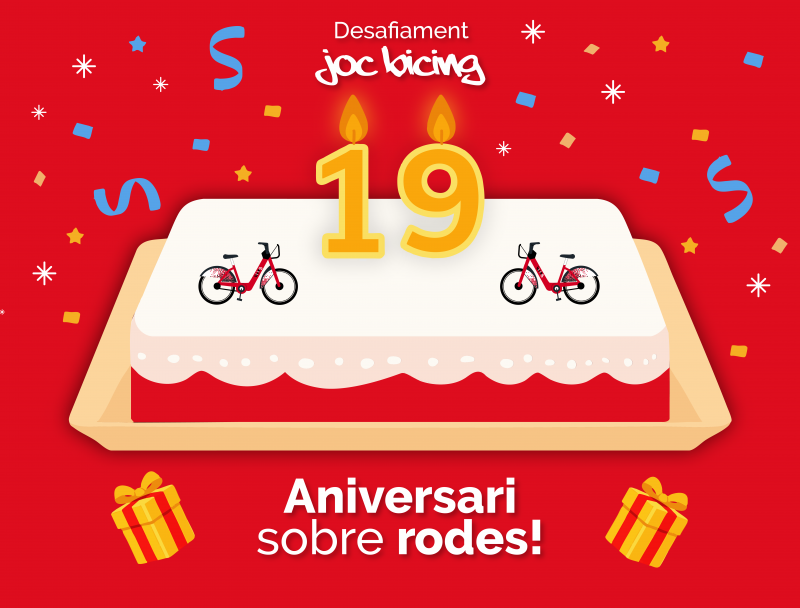 Nou desafiament: Aniversari sobre rodes!​